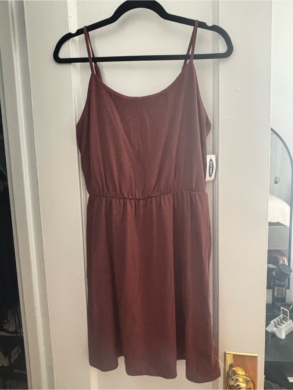 Women’s Spaghetti Strap Dress in Deep Mauve size small. Old Navy. NWT